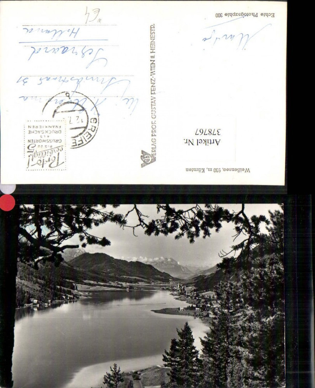 378767, Weißensee Lake near Greifenburg, mountain scenery