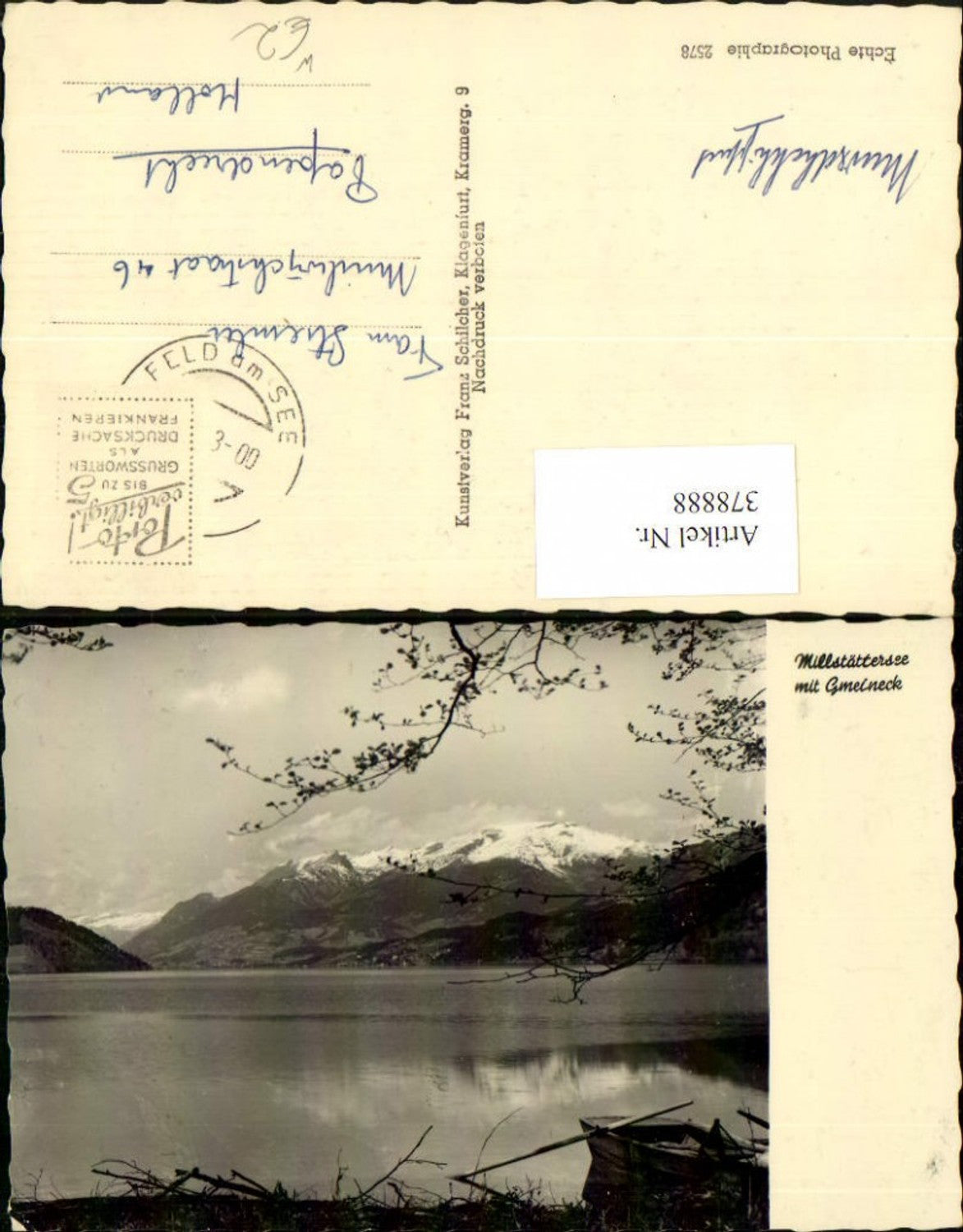 378888, Millstättersee near Millstatt with Gemeineck mountain scenery