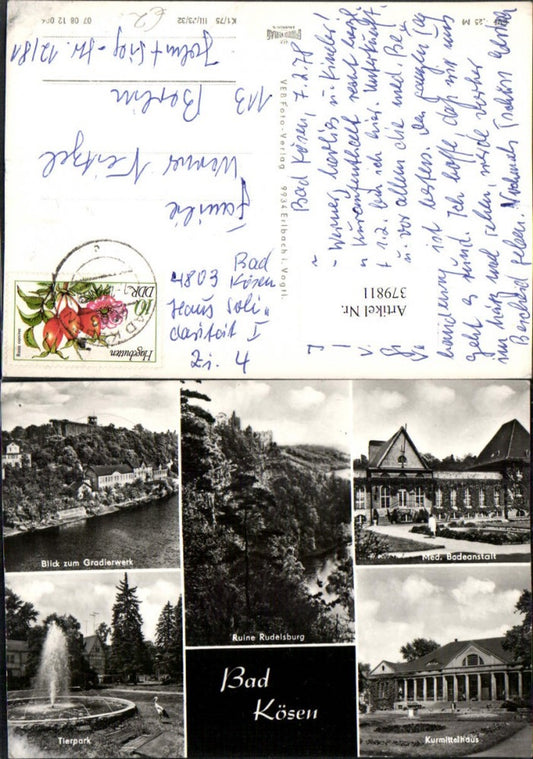 379811, Bad Kösen Graduation Tower Bathing Establishment Spa Treatment Center Fountain Zoo Multi-view map
