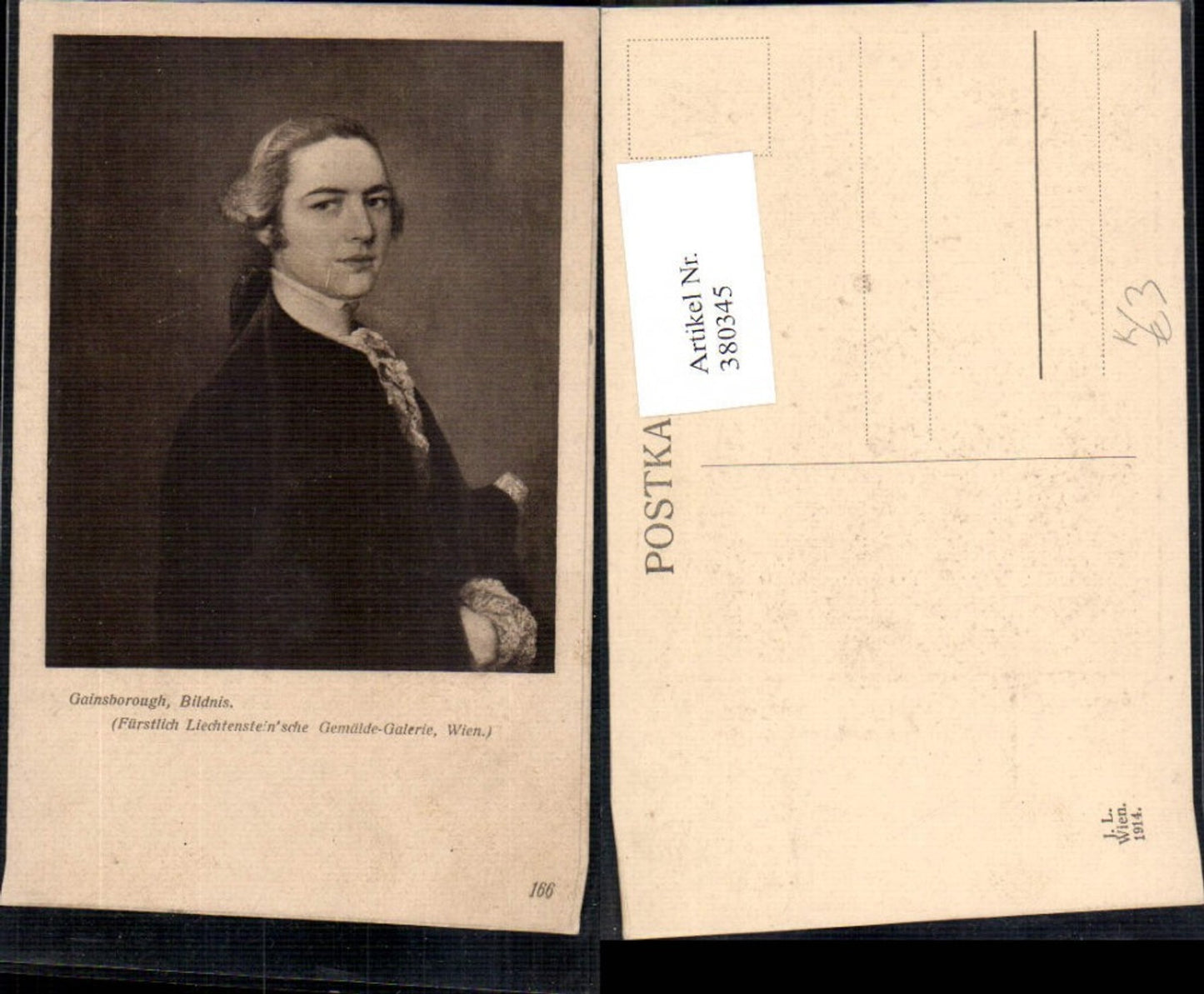 380345, Artist Ak Gainsborough Portrait Art Science