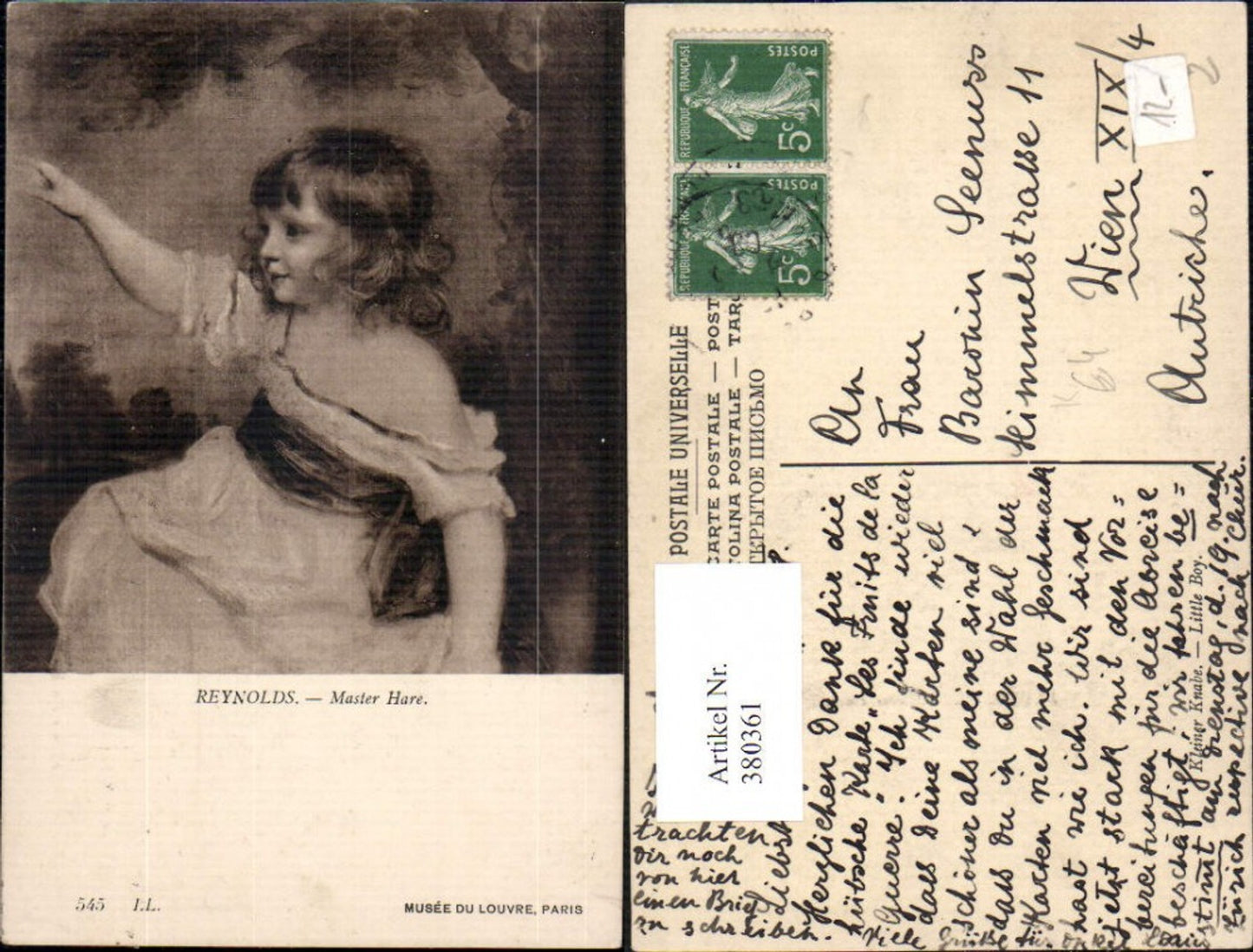 380361, Artist Ak Reynolds Master Hare Art Science