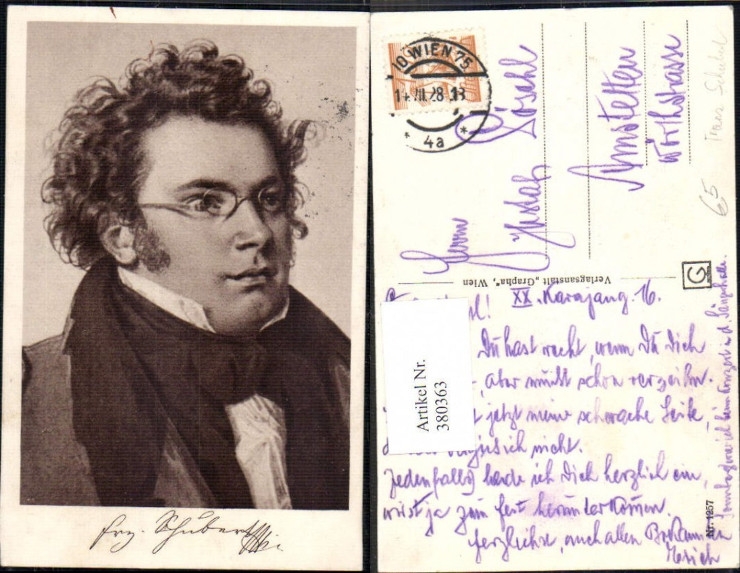 380363, Composer Franz Schubert