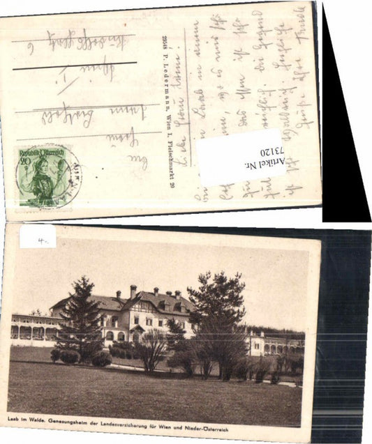 73120, Laab am Walde Convalescent Home 1925