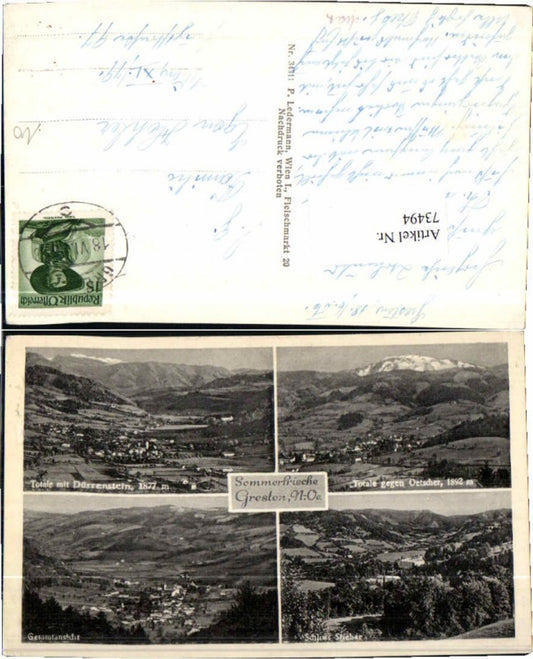 73494,Sommerfrische Gresten Ötscher Mehrbild