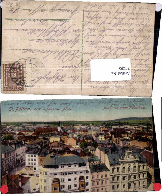 74205, St. Pölten Kaiserwald COLOR 1924 Ledermann 19056