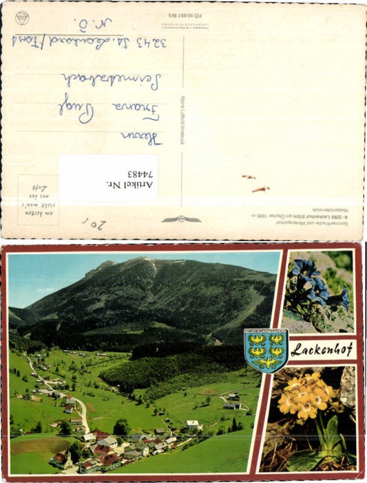 74483, Lackenhof am Ötscher Alpine aerial photograph 55857