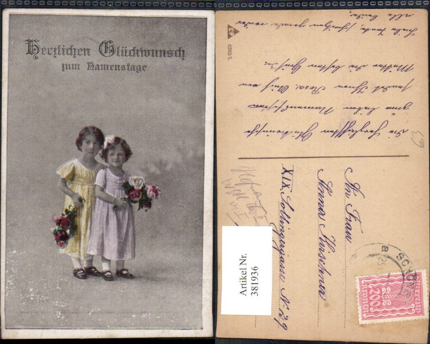 381936,Kinder Mädchen Kleider Haarschleife Blumen Rosen Namenstag