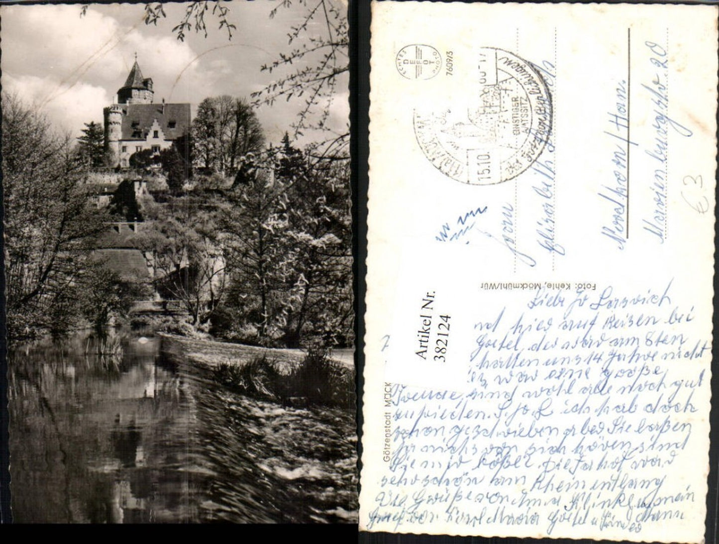 382124, Möckmühl View of the castle