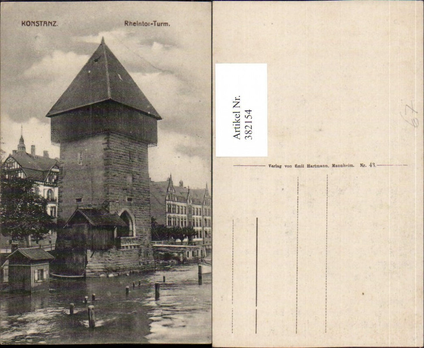382154, Konstanz on Lake Constance, Rhine Gate Tower