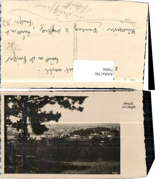 75896,Bruck a.d. Leitha Partie zum Ort 1937
