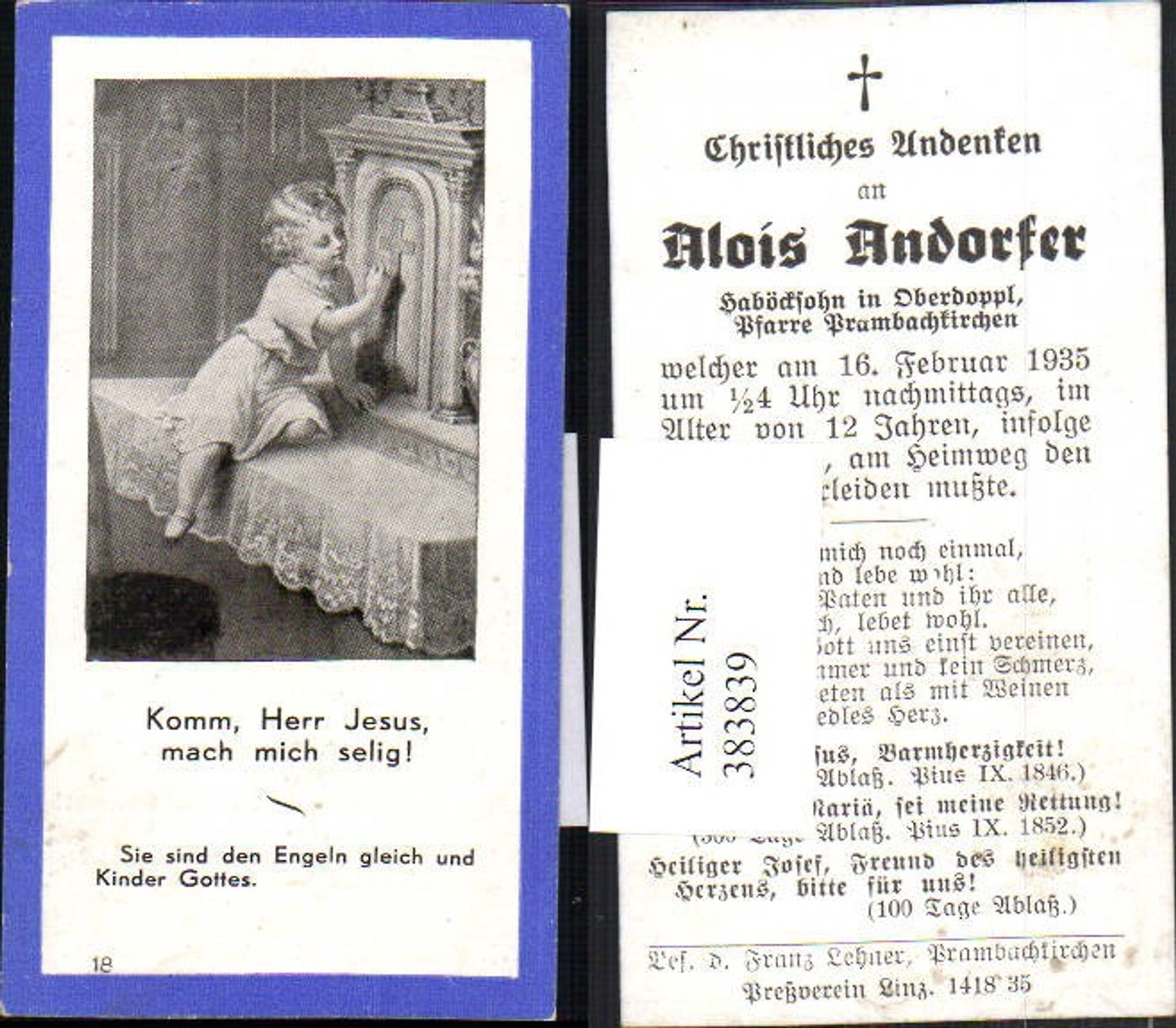 Alte Ansichtskarte – Old Postcard