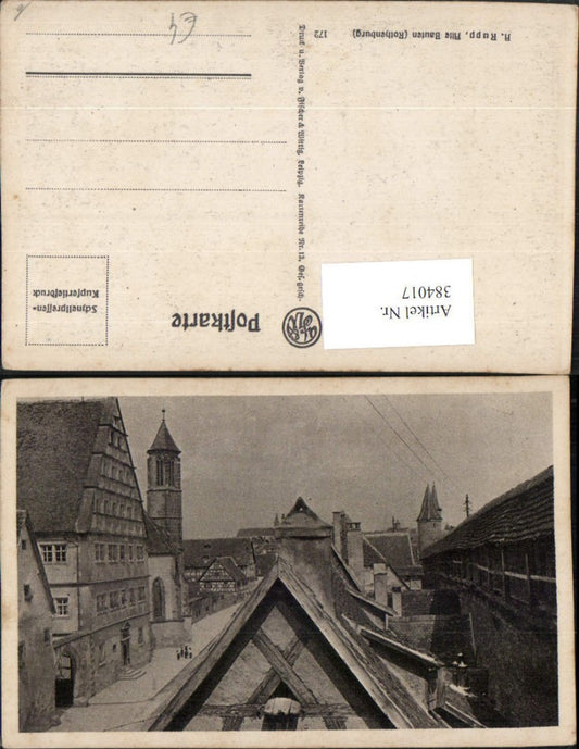 384017, Rothenburg ob der Tauber, Old Buildings, Wehrgang