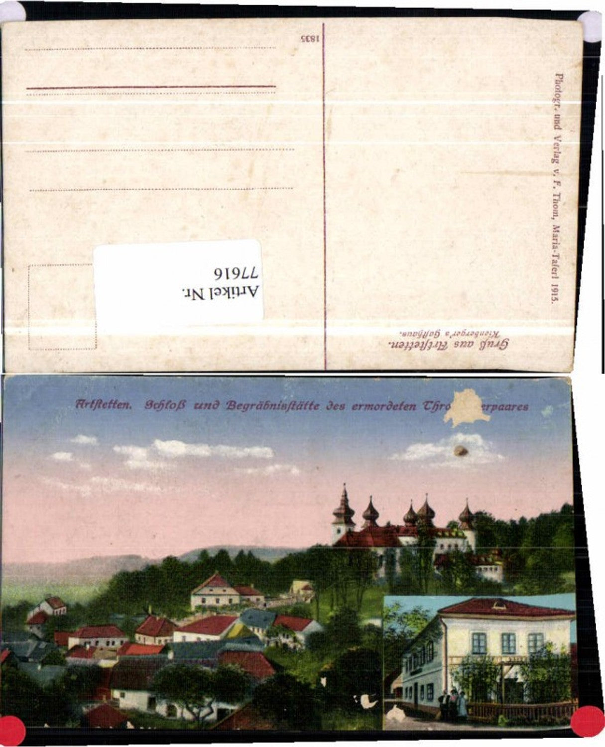 77616,Artstetten b. Melk Gasthaus 1915