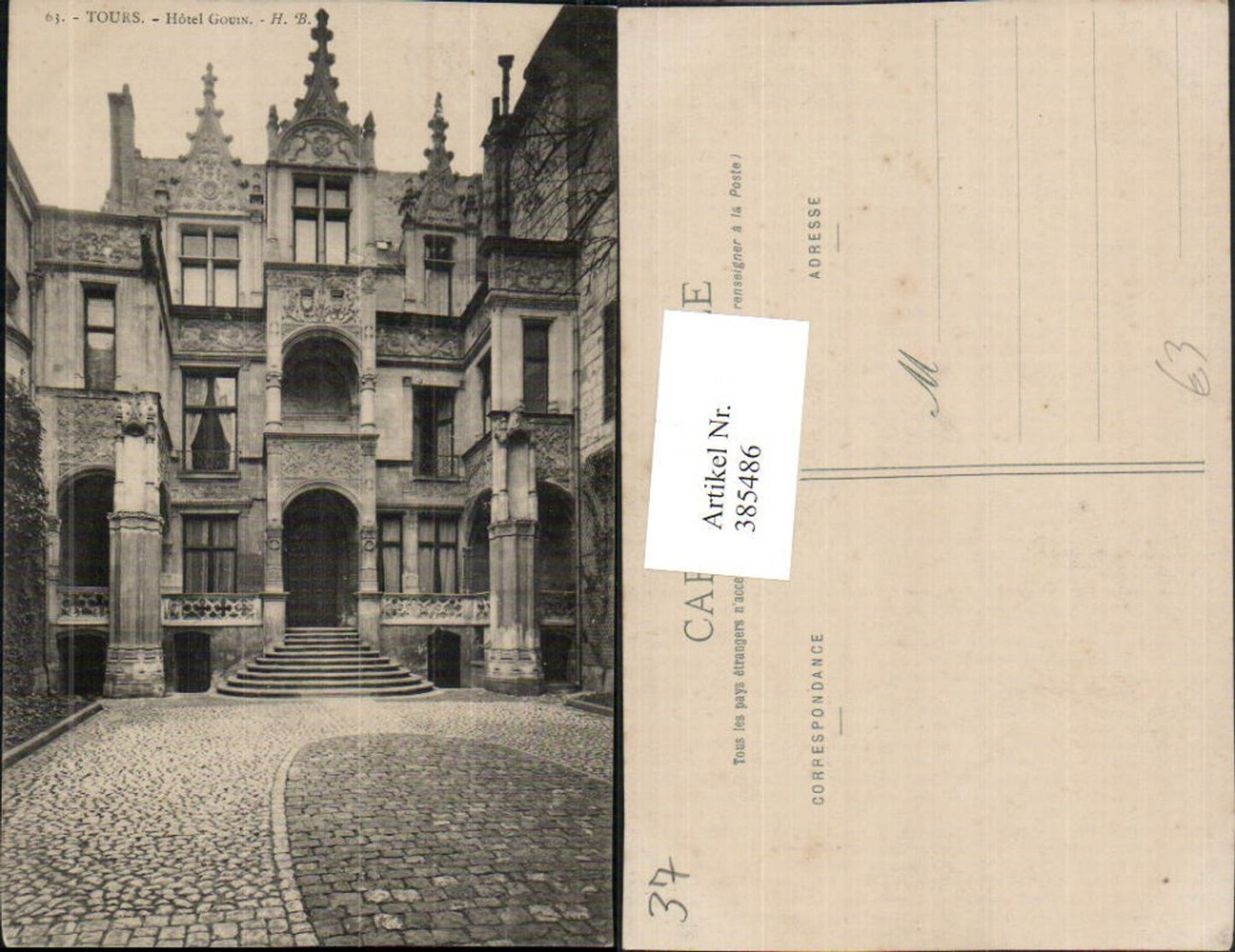 385486,Centre Indre-et-Loire Tours Hotel Gouin