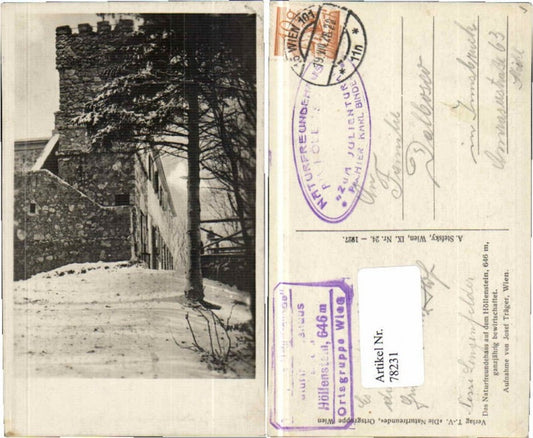 78231, Höllenstein Mödling Sittendorf Wienerwald Gießhübl