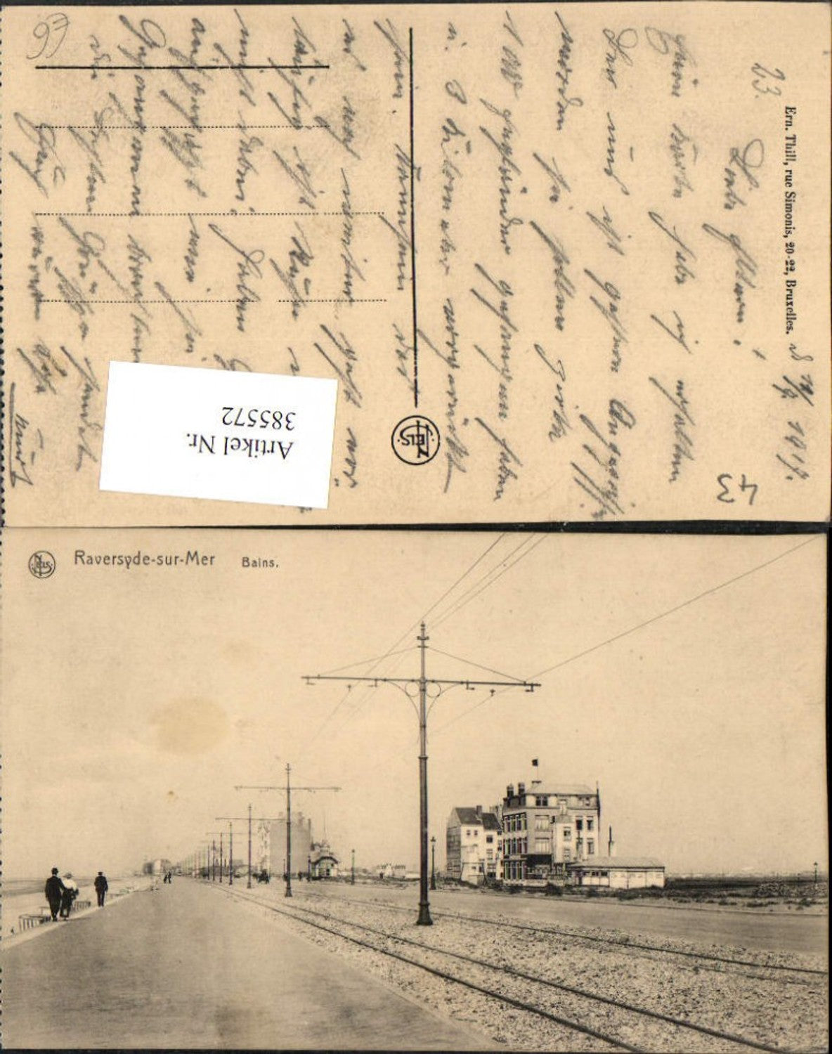 385572,Auvergne Haute-Loire Raversyde-sur-Mer Bains Straßenansicht