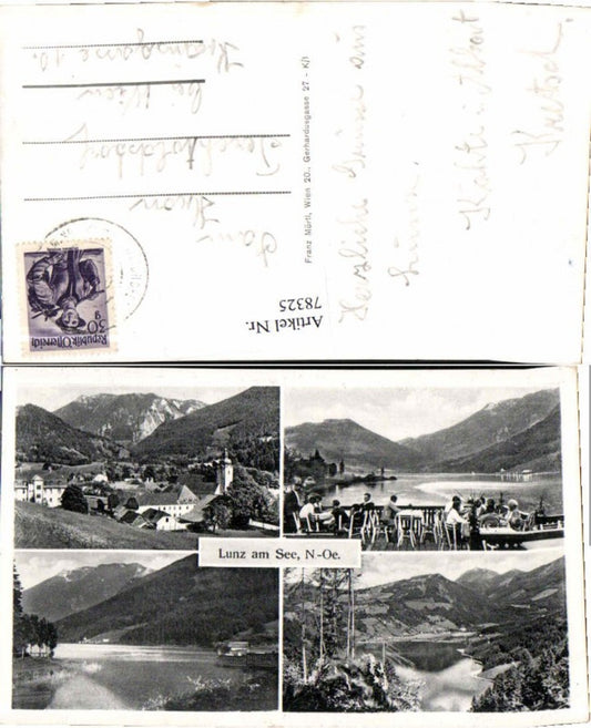 78325, Lunz am See Multi-view postcard