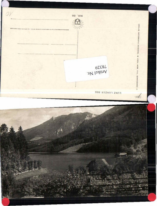 78329, Lunz am See Rare photo of the lake 1925