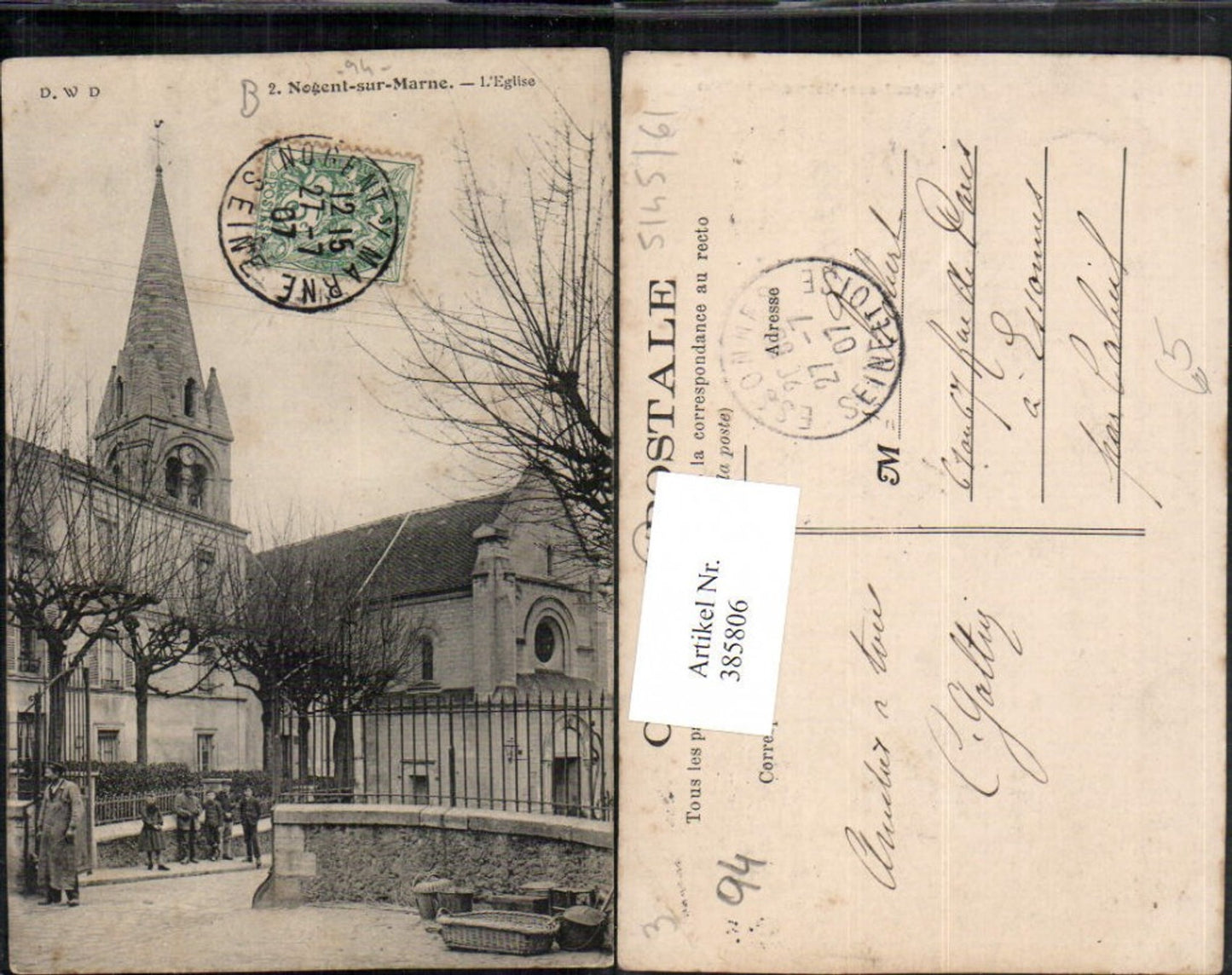 385806,Ile-de-France Val-de-Marne Nogent-sur-Marne L'Eglise Kirche