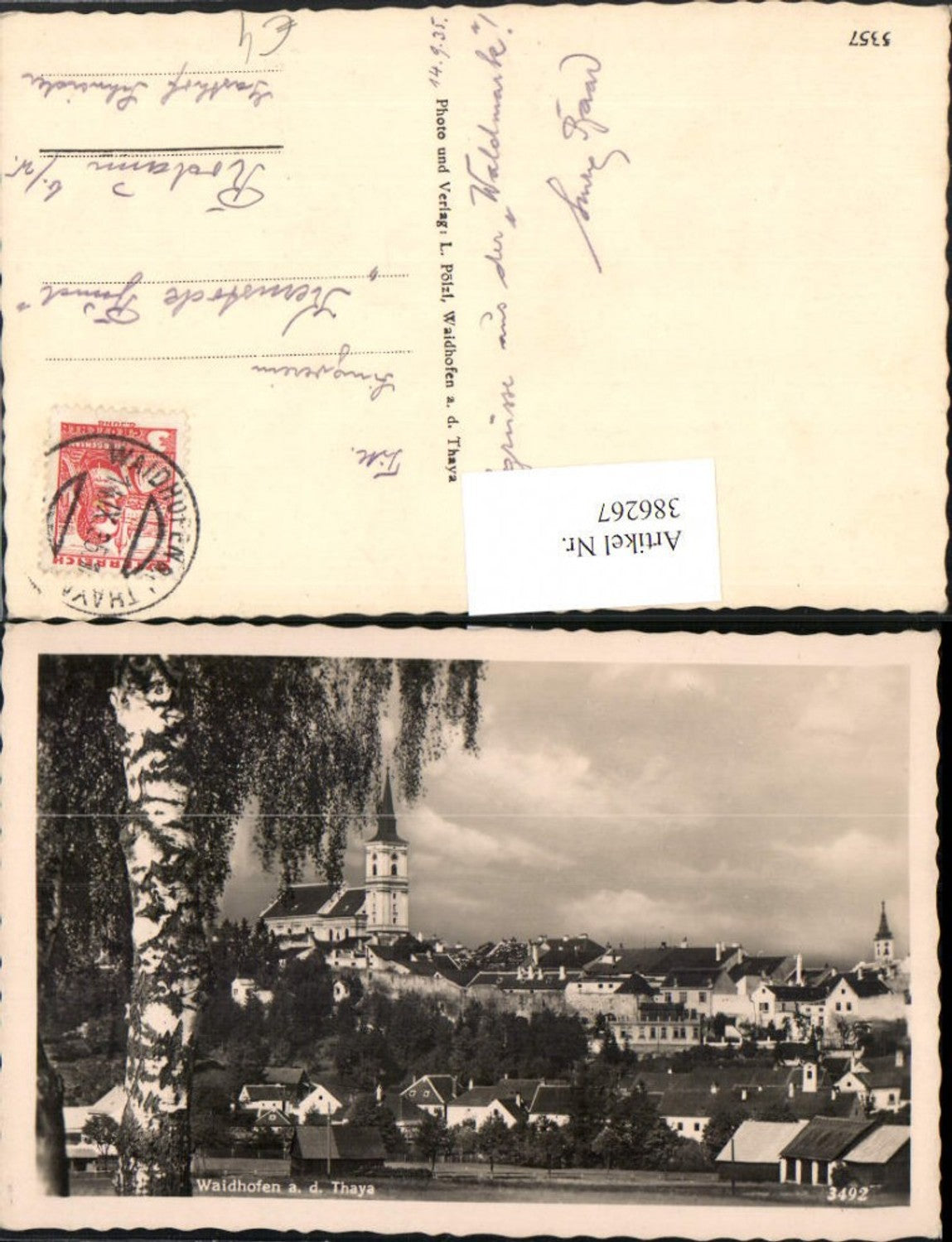 386267,Waidhofen an d. Thaya Teilansicht Kirche