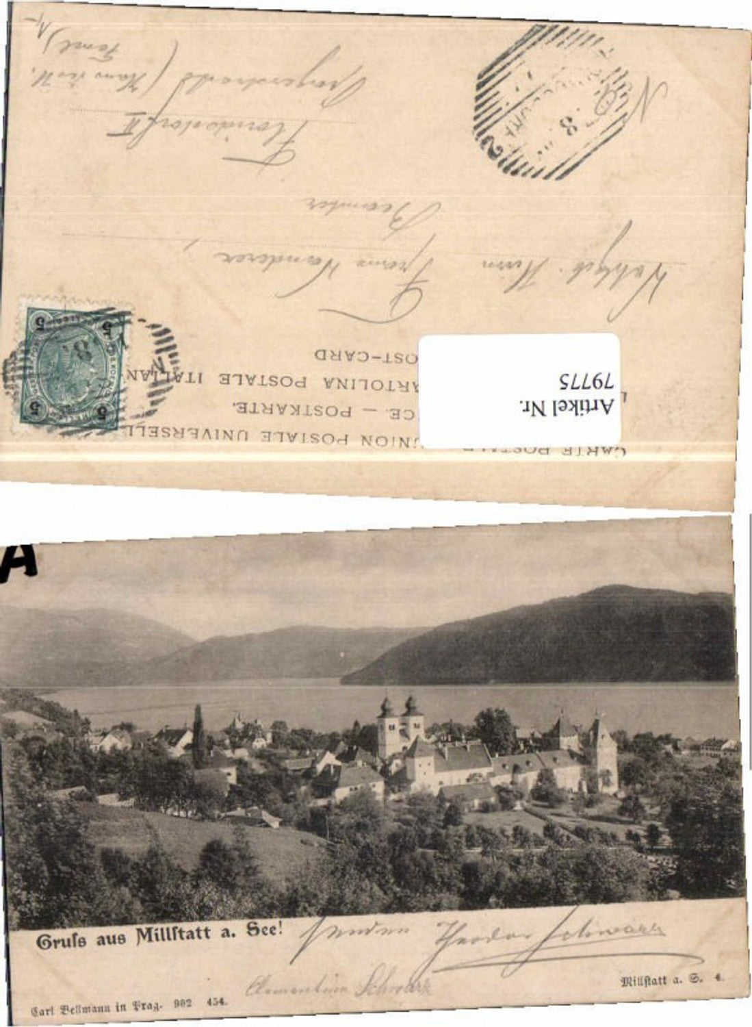 79775, Greetings from Millstatt on Lake Millstatt 1900