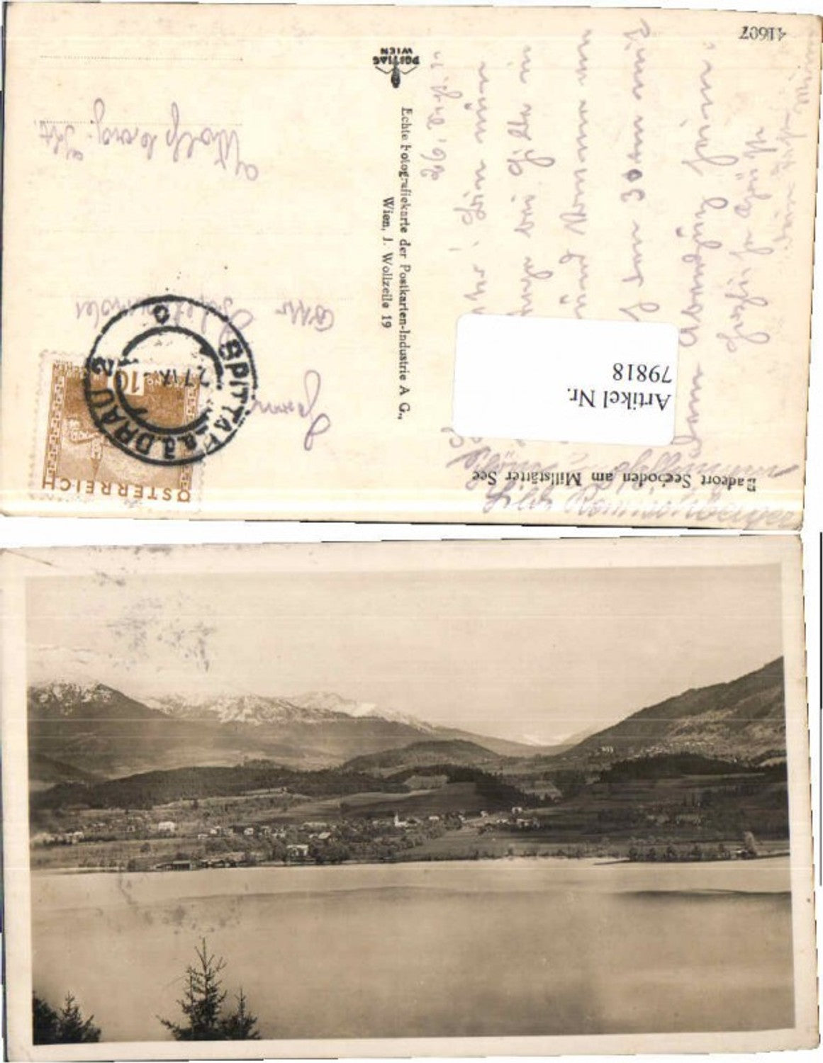 79818, Seeboden on Lake Millstättersee 1928