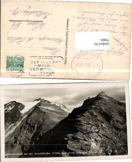 79901, Hannoverhaus near Mallnitz am Ankogel 1934
