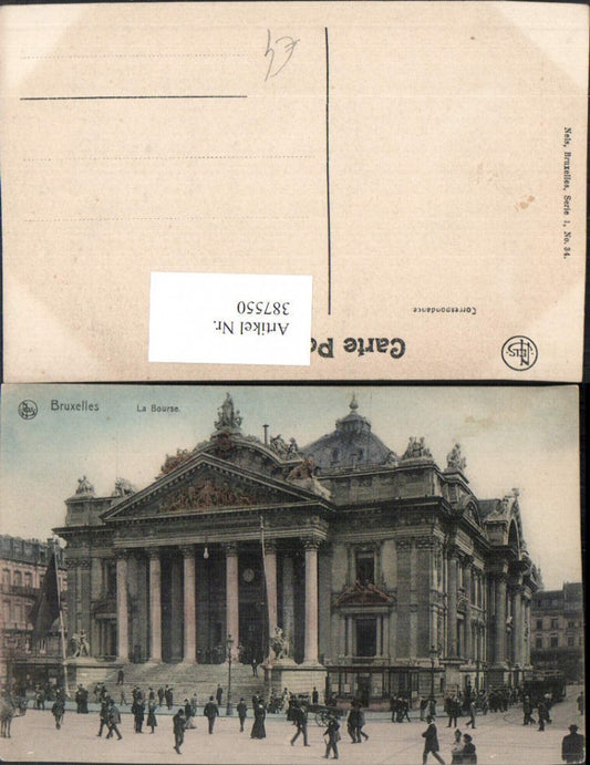 387550,Belgium Bruxelles Brüssel La Bourse Börse Gebäude