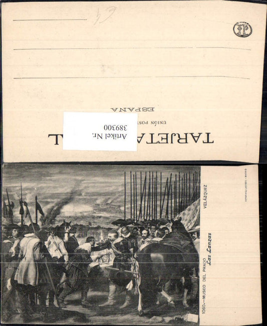 389300,Künstler Ak Velazquez Las Lanzas 19 Jahrhundert