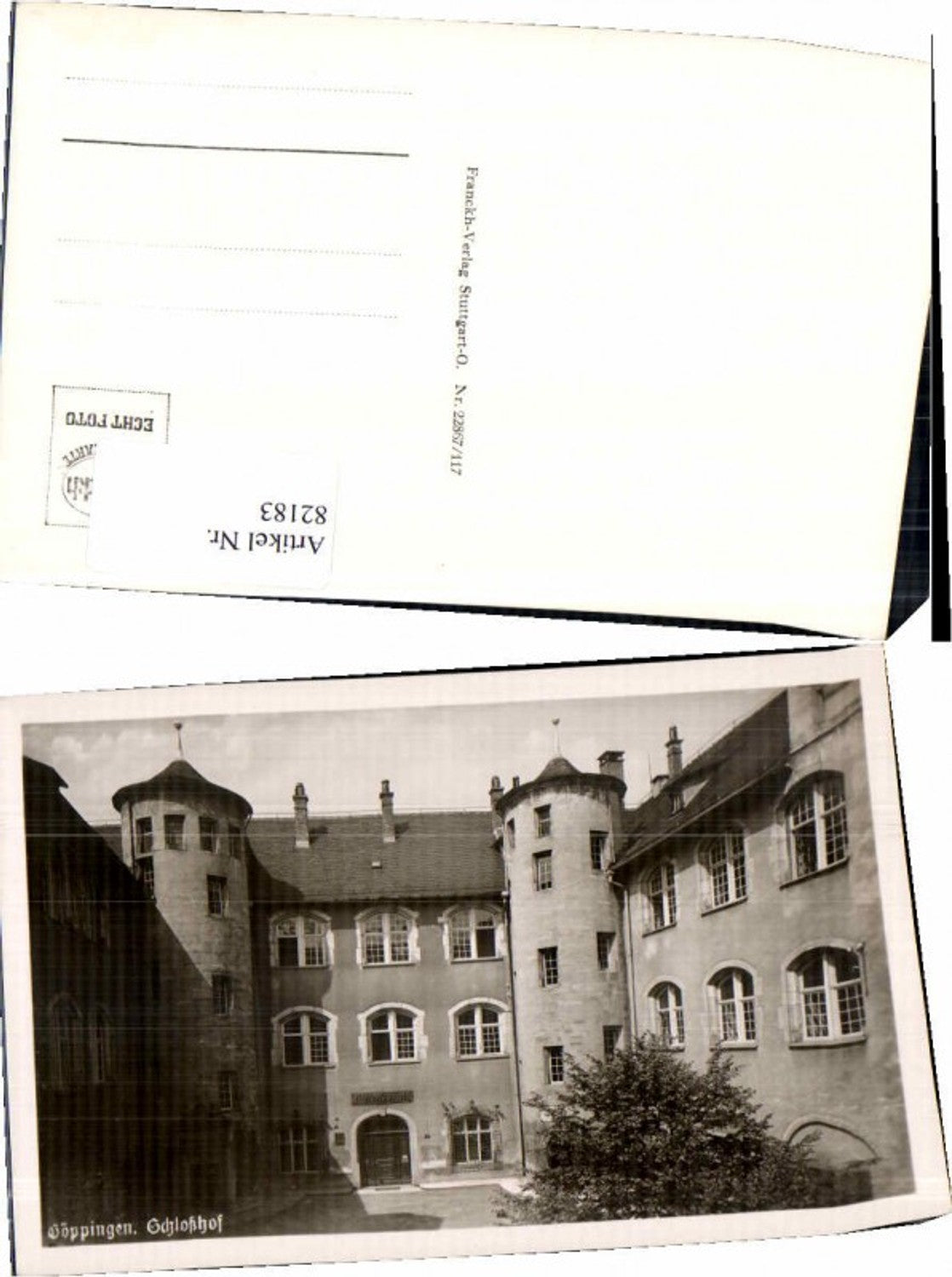 82183, Göppingen Castle Courtyard 1935