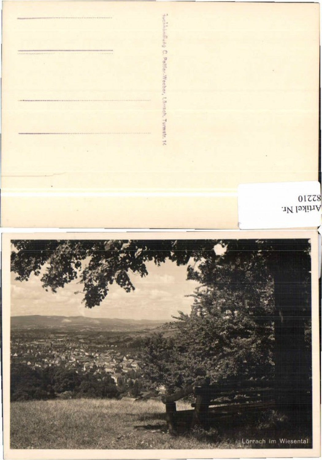 82210, Lörrach im Wiesental, forest scene 1938