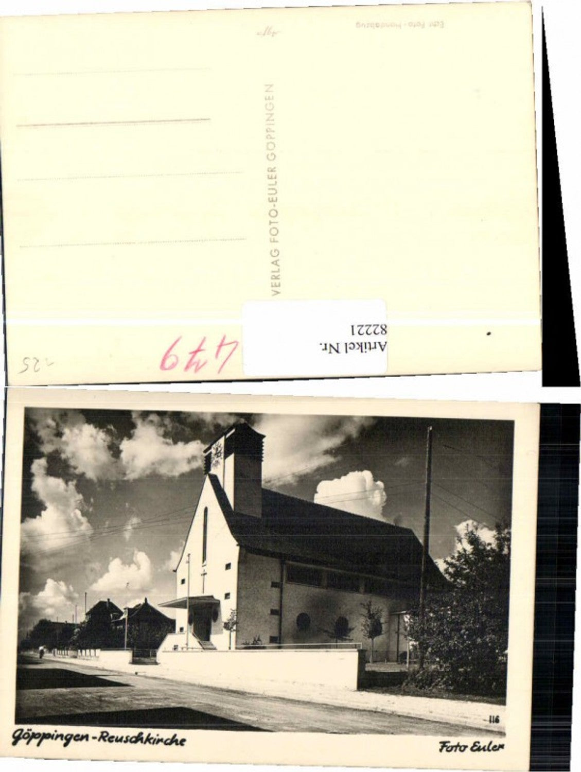 82221,Reusch b. Göppingen Kirche Foto Euler