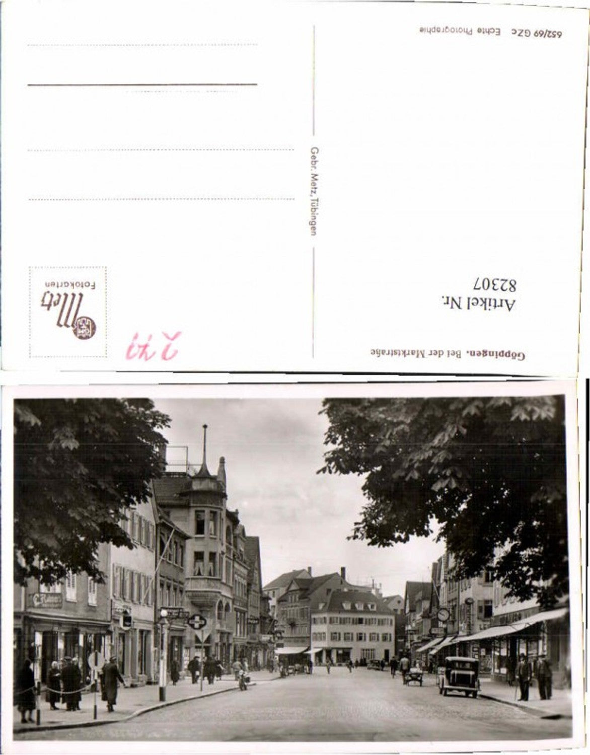 82307, Göppingen, Marktstrasse, classic car shops, people