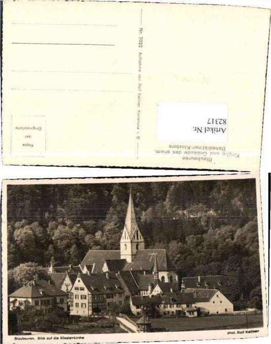82317, Blaubeuren View of the town with church