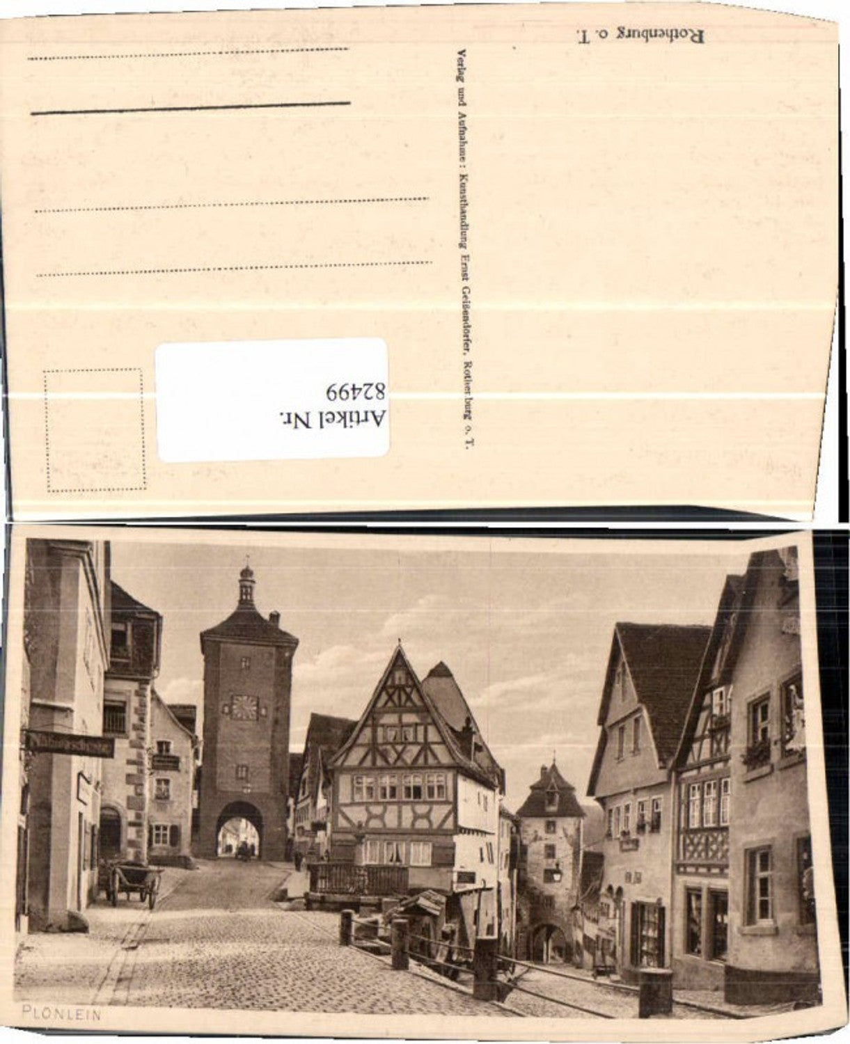 82499, Rothenburg on Tauber plönlein