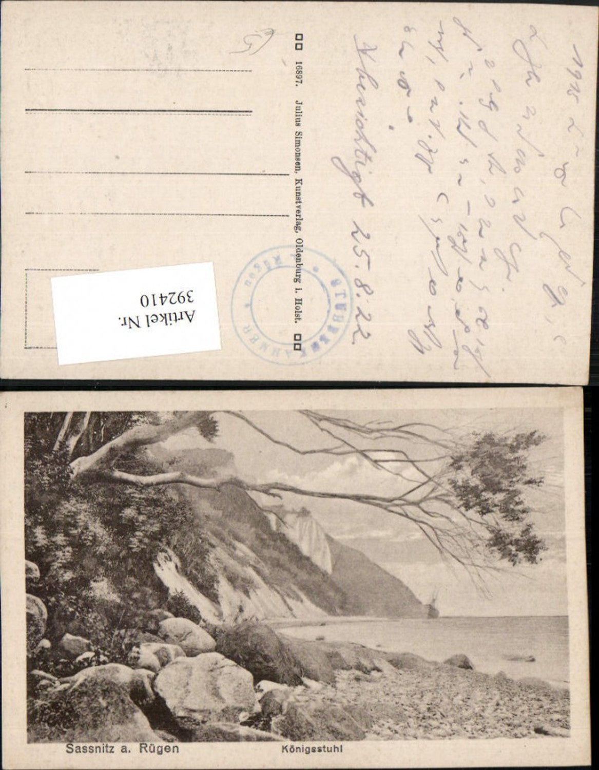 392410, Sassnitz on Rügen Königsstuhl cliff coast cliff 