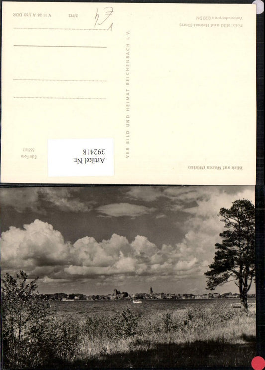 392418,Blick auf Waren an d. Müritz Teilansicht pub VEB
