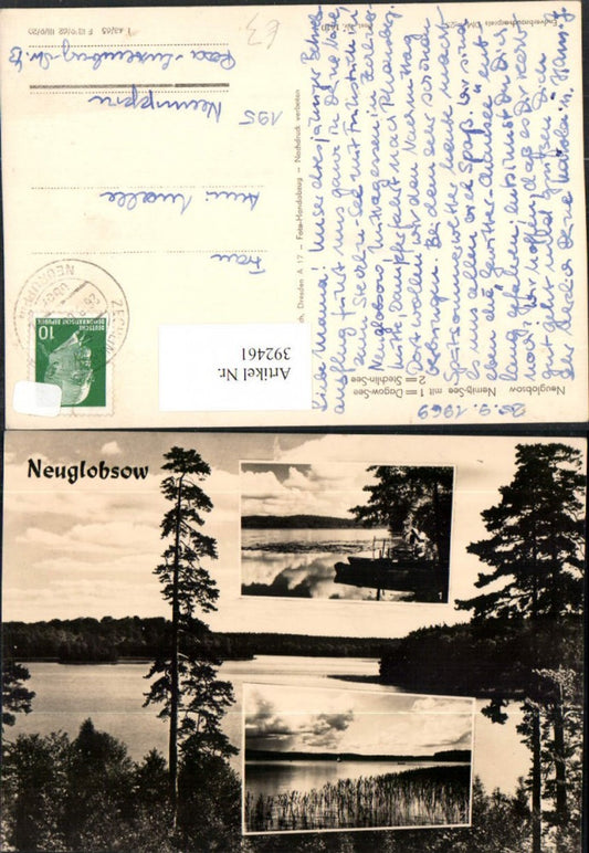 392461,Neuglobsow Nemitz Lake Dagow Lake Stechlin Lake multi-image map
