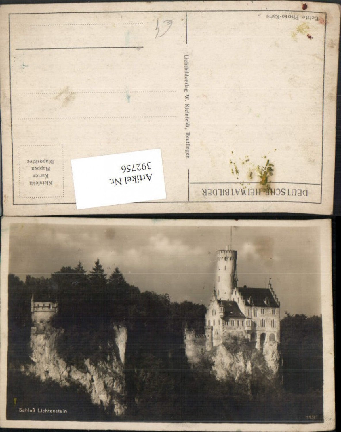 392756,Schloss Lichtenstein b. Honau