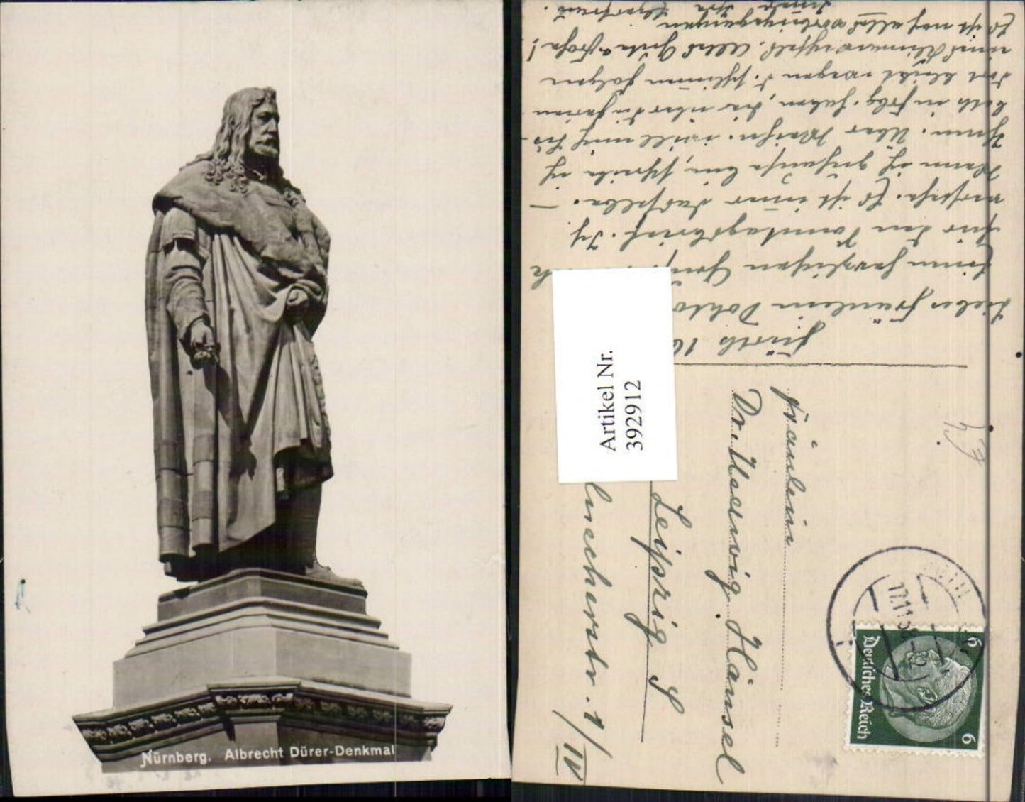 392912,Nürnberg Albrecht-Dürer-Denkmal Statue