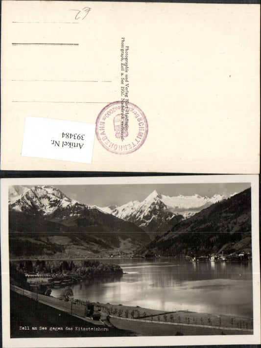 393484, Zell am See, partial view towards Kitzsteinhorn mountain scenery 