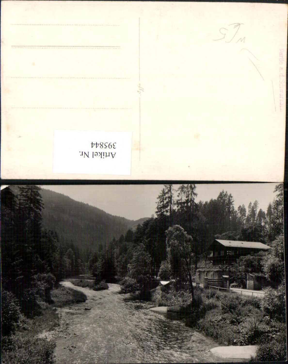395844,Foto AK Partie Schwarzatal m. Schweizerhaus b. Bad Blankenburg
