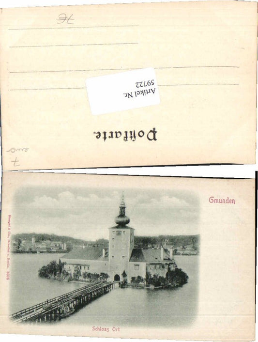 59722, Gmunden, Part of Orth Castle, 1900, Stengel Co. 2606