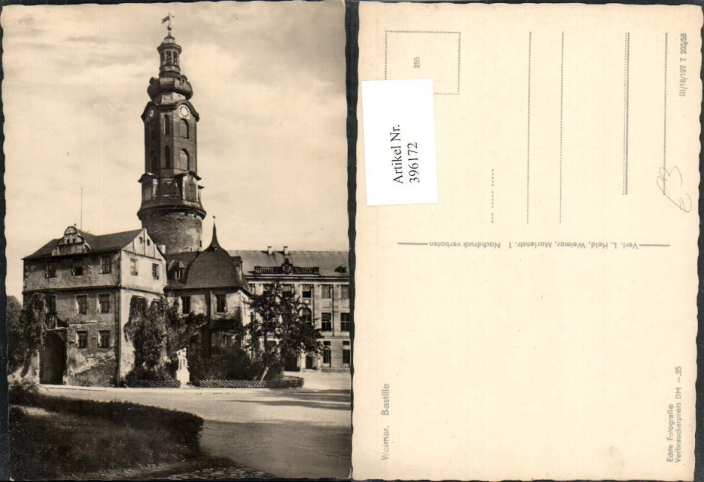 396172,Weimar Bastille Schloss Turm