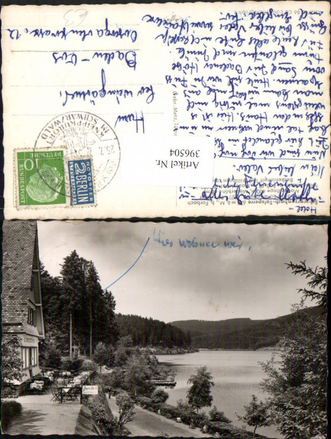 396504,Schwarzenbach dam b. Forbach Gasthof Terrace