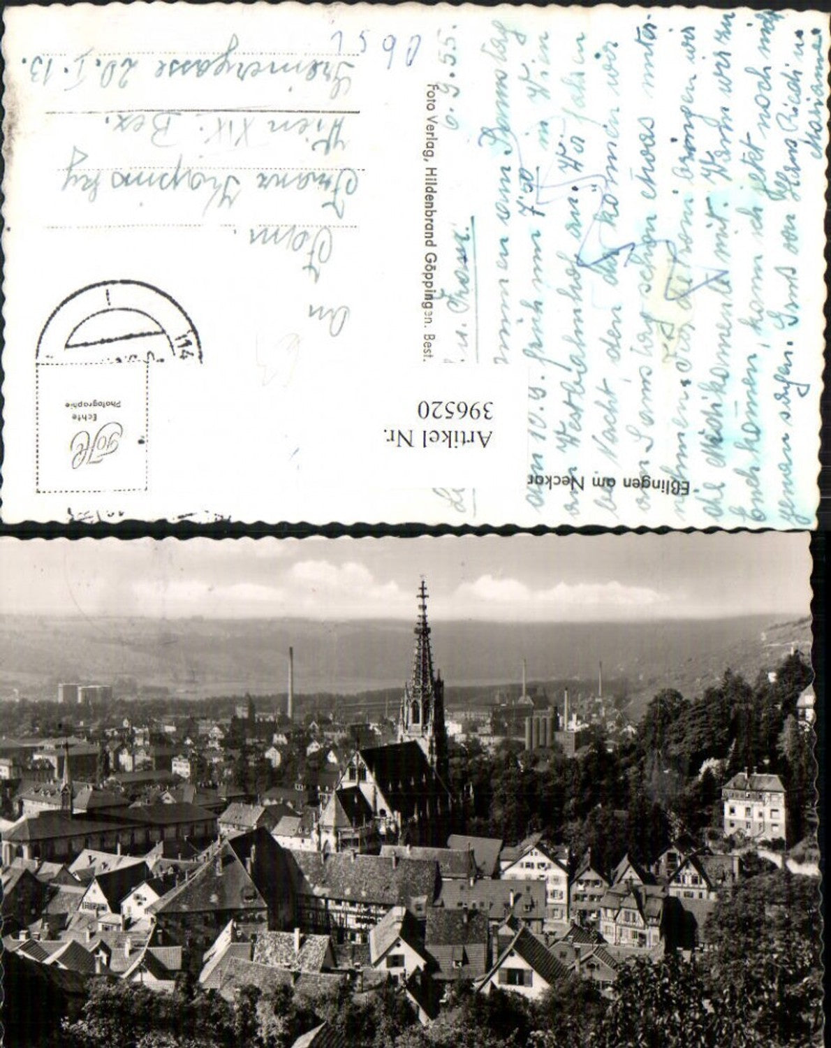 396520,Esslingen am Neckar Teilansicht Kirche