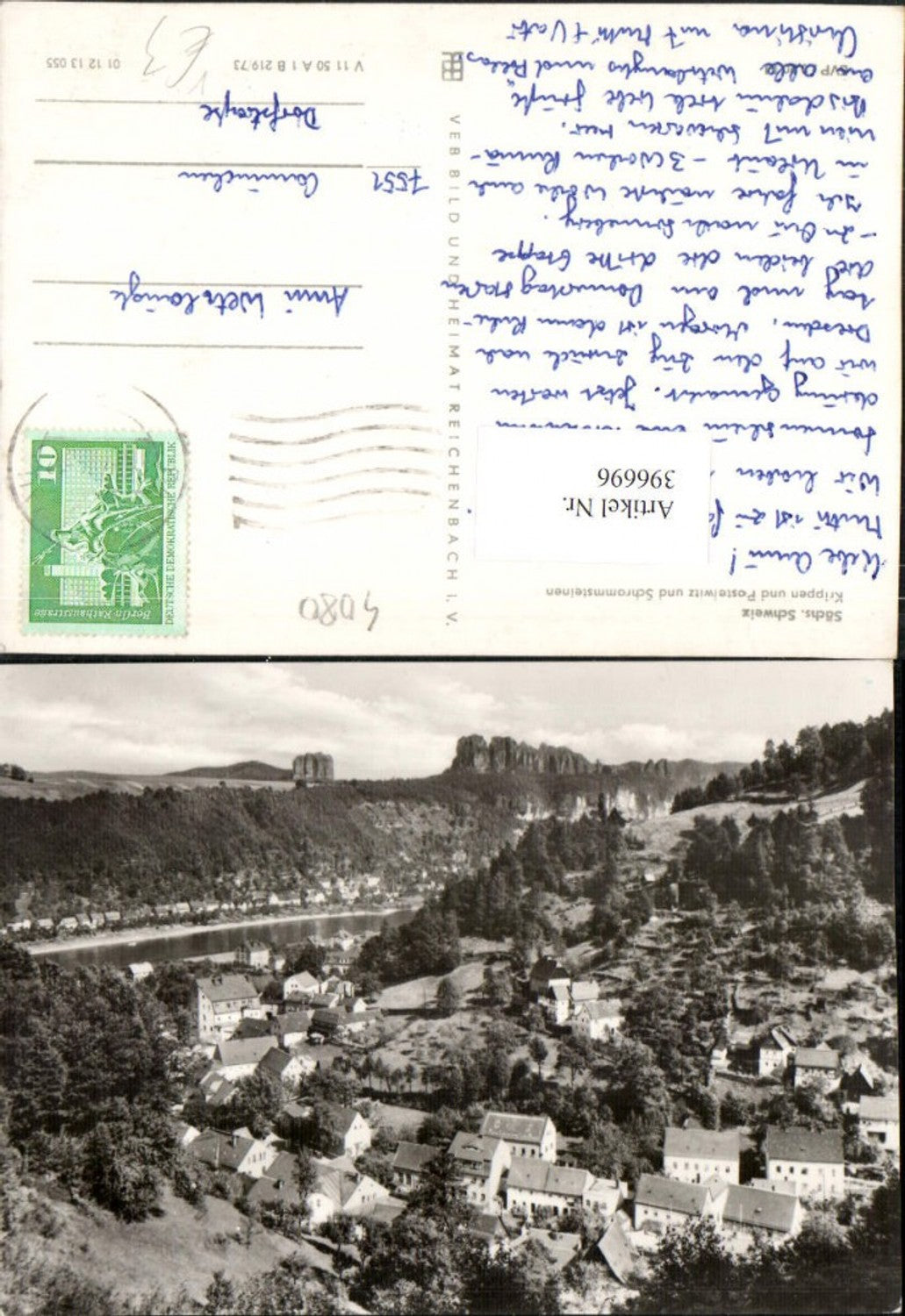 396696,Krippen u. Postelwitz u. Schrammsteine Totale pub VEB