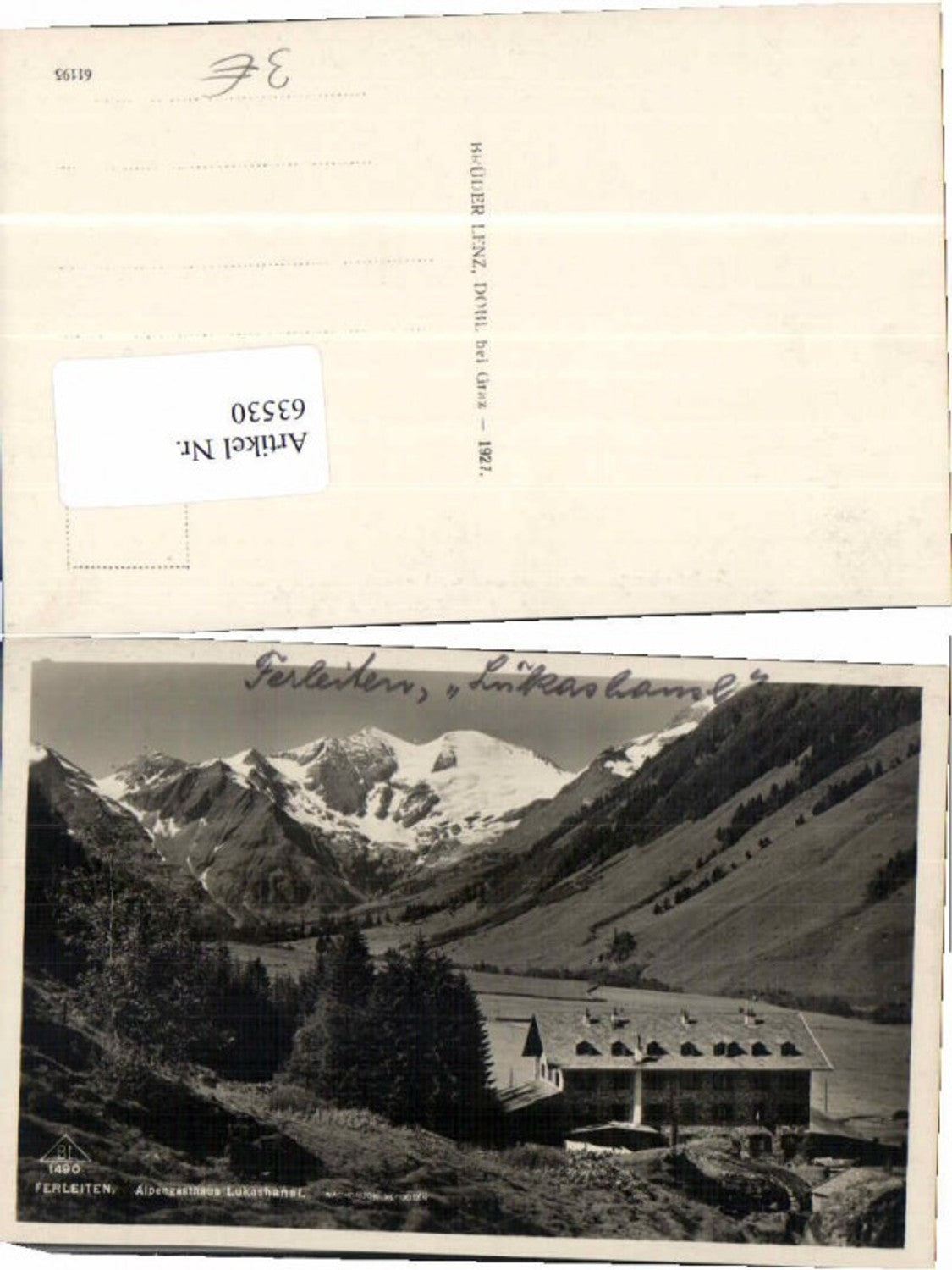 63530, Ferleiten Gasthaus Lukashansl