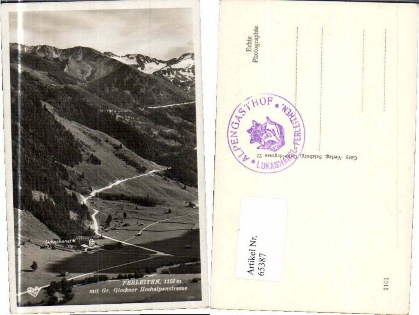 65387, Ferleiten near Grossglockner, Gasthaus Lukashansl