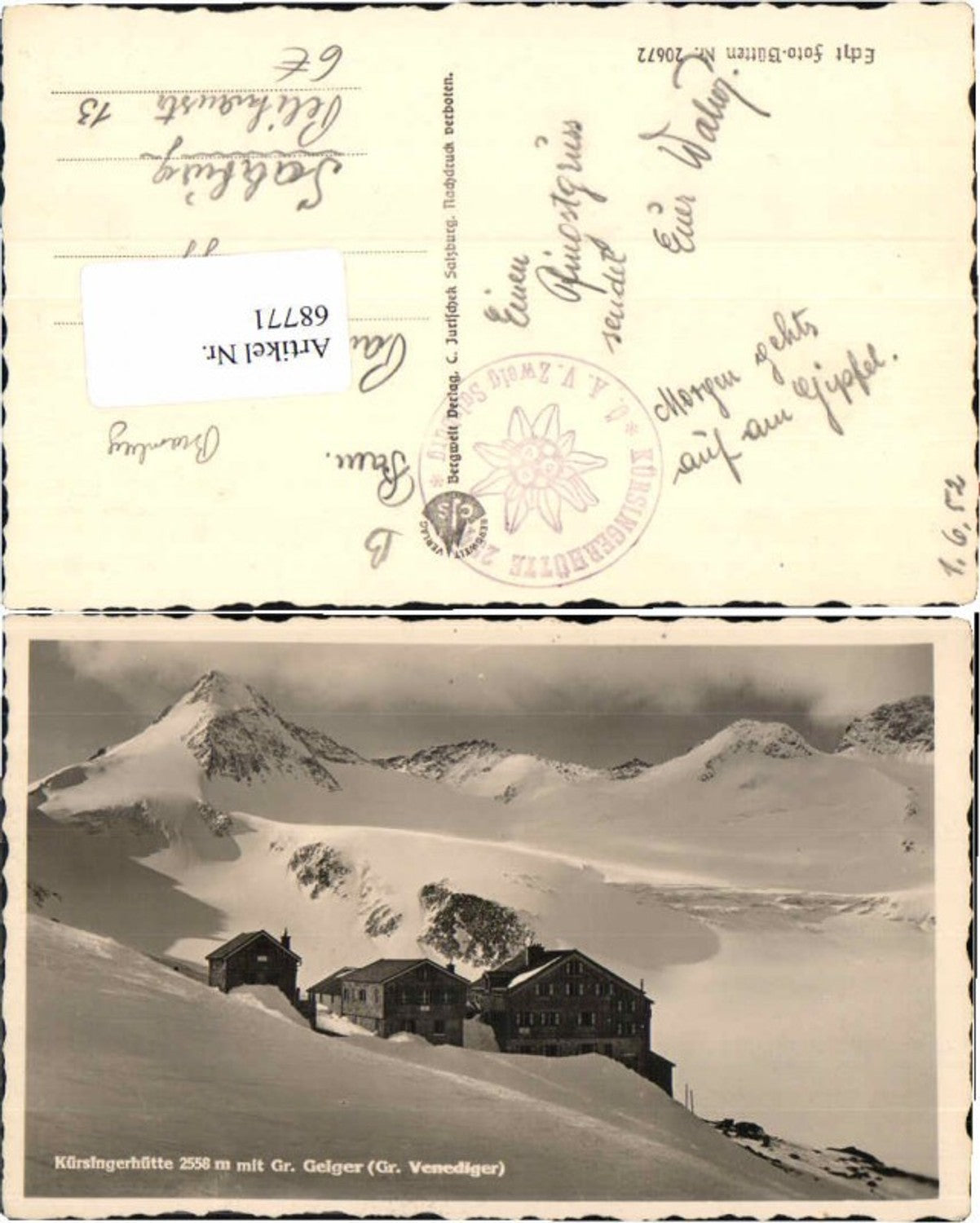 68771, Kürsingerhütte b. Bramberg Neukirchen